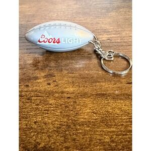 New Unused COORS LIGHT Football Keychain & Bottle Opener